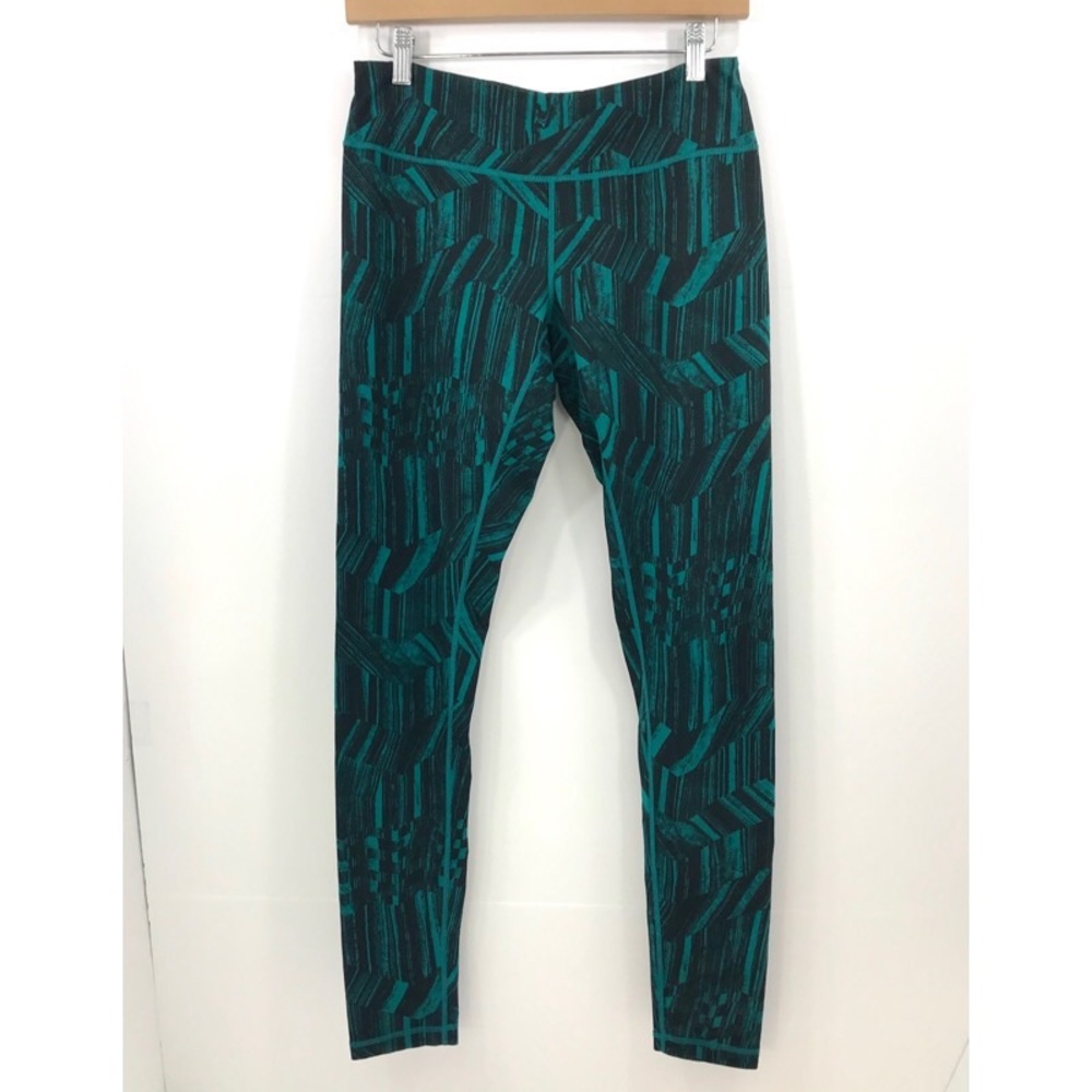 Zella Live In Green And Black Print Leggings